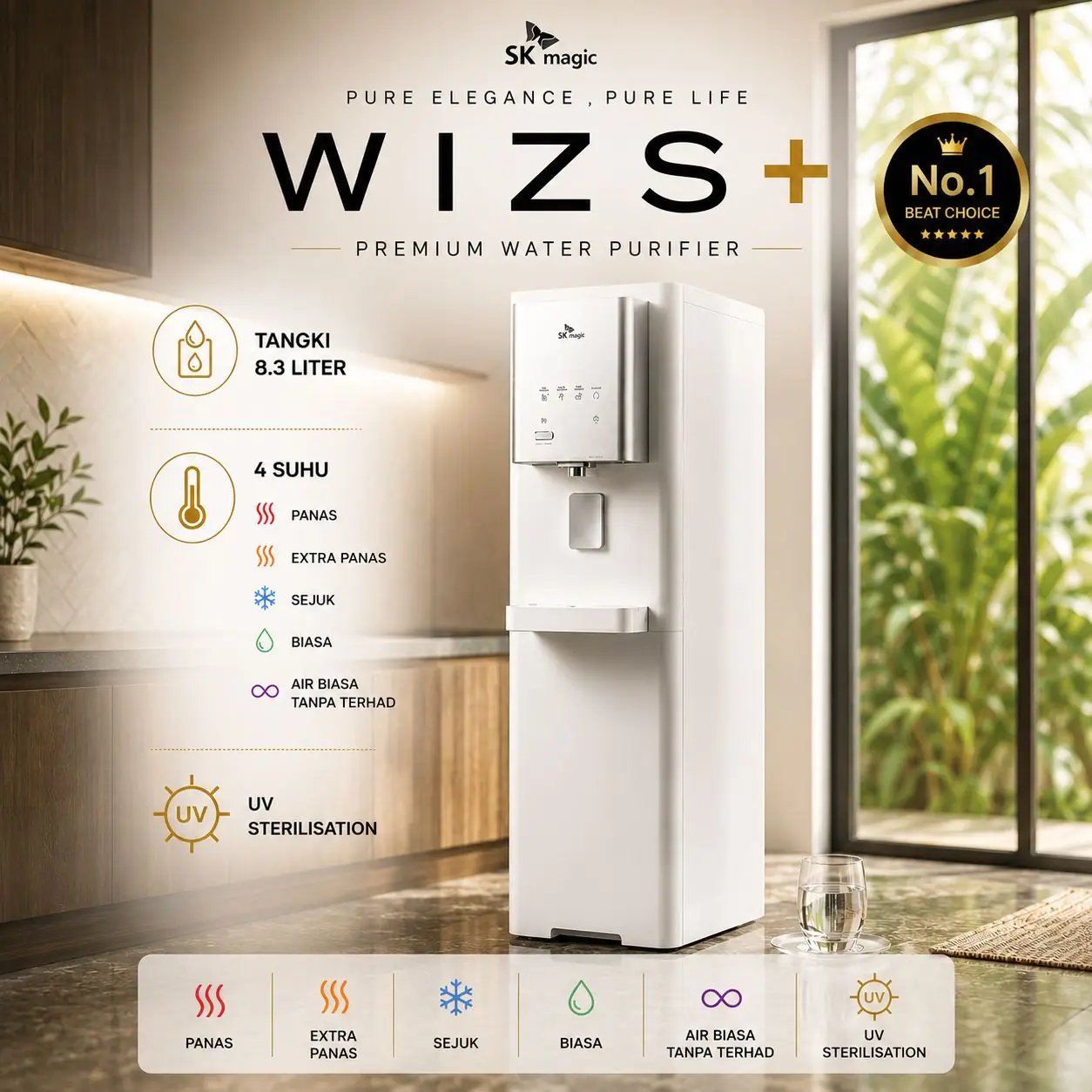 WIZ S+ SK Magic Water Purifier
