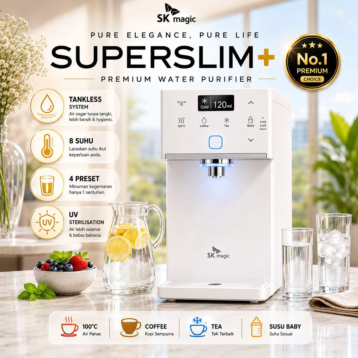 SUPERSLIM+ SK Magic Water Purifier