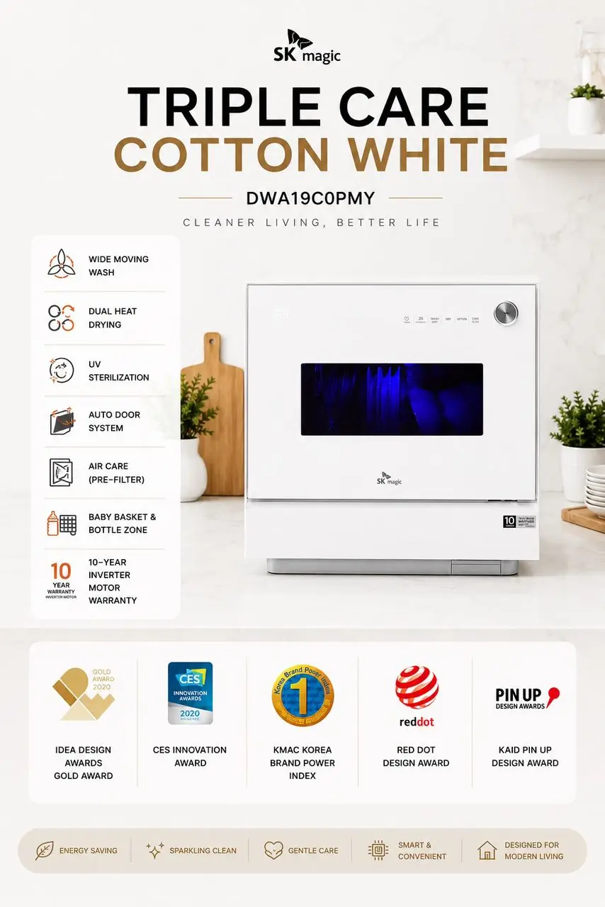 COTTON WHITE Dishwasher