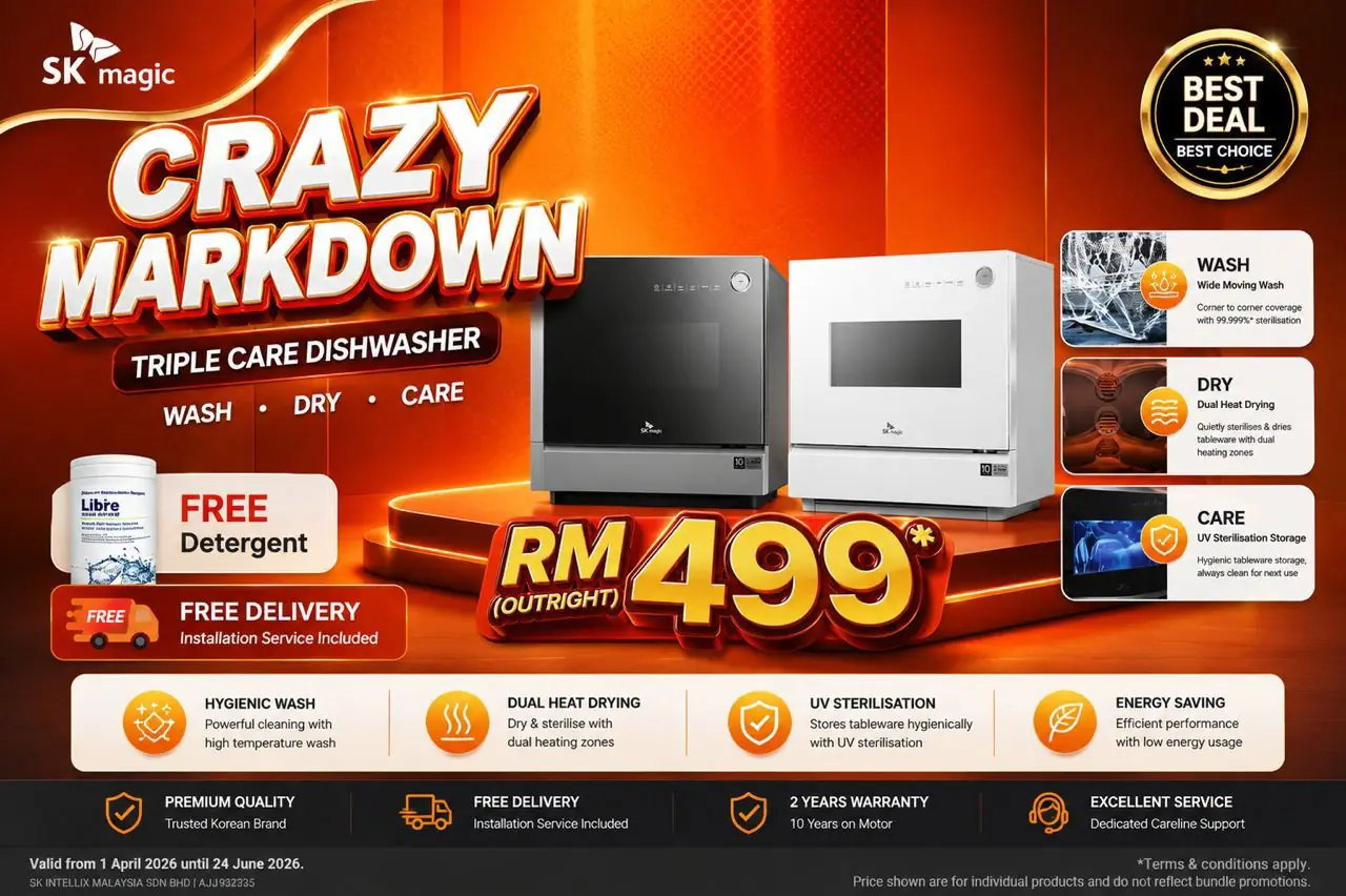 Crazy Markdown Triple Care Dishwasher SK Magic